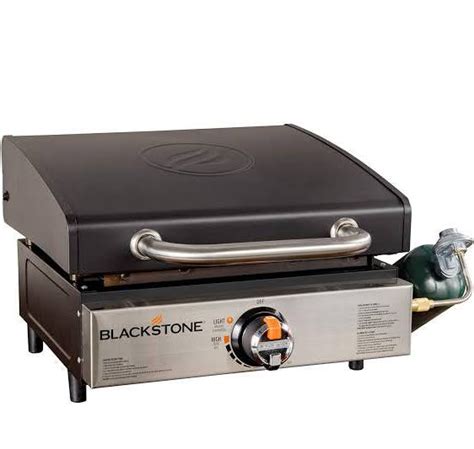 Shop Blackstone 1650 Tabletop Grill without Hood Propane Fuelled – 17 inch Portable Stovetop Gas Griddle-Rear Grease Trap for Kitchen, Outdoor, Camping, . . Blackstone griddle 17 hood rear grease